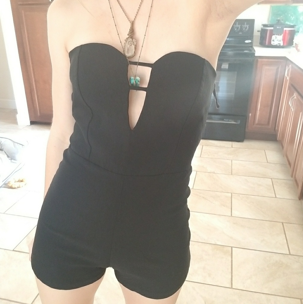 Tight Little Black Romper - xsmall/small