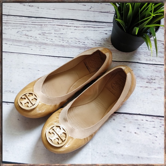 Tory Burch Shoes - Tory Burch Caroline flats in Camellia pink, sz 6.5