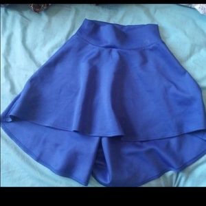 Electric blue skater skirt