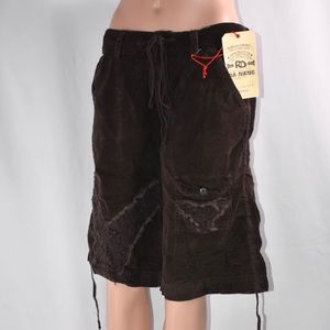 New Da Nang Corduroy Brown Bermuda Short X Small