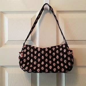 Vera Bradley black shoulder bag, small