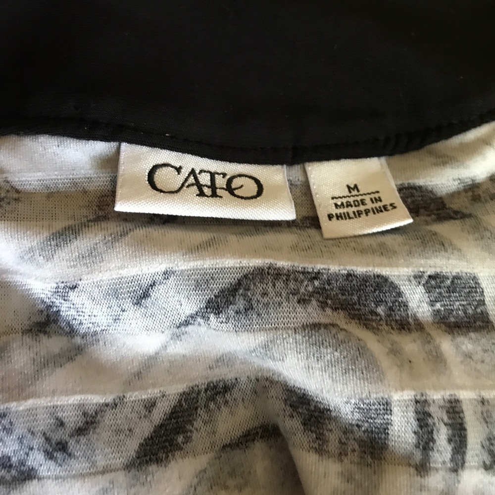 Black & white dress top