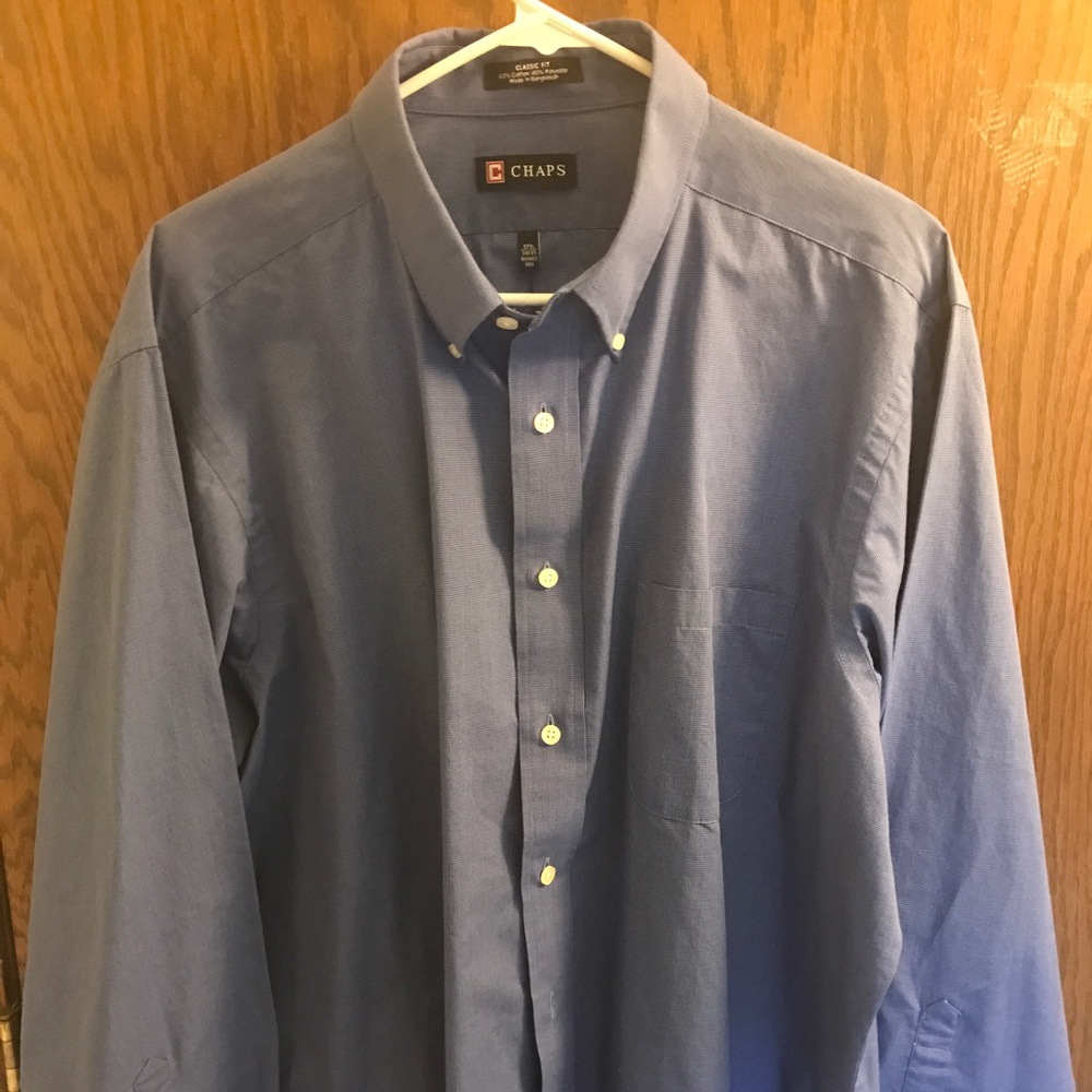 Chaps blue button down