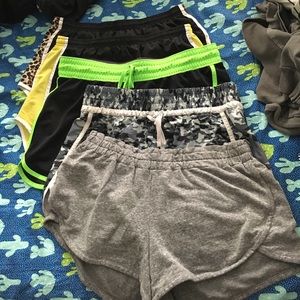 5 pairs of workout shorts