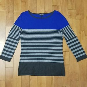 Cable & Gauge Sweaters - Cable & Gauge Striped Colorblock Sweater Cable & Gauge Sweaters - Cable & Gauge Striped Colorblock Sweater