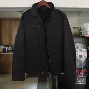 Banana Republic men's charcoal military jacket