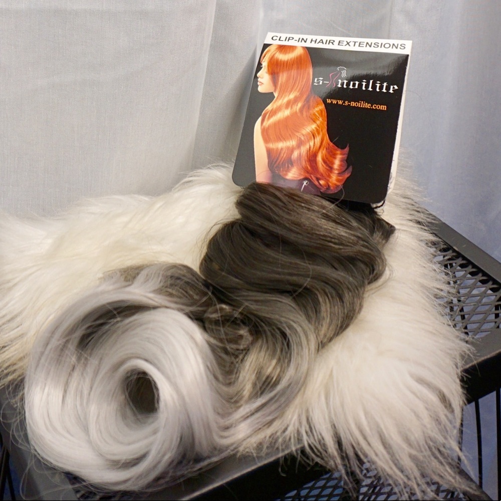 Long Sexy Wave Extension- Silver Ombré