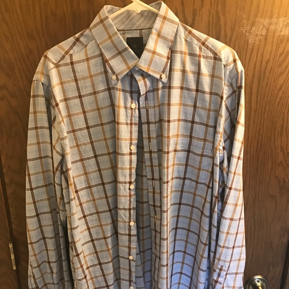 Checkered button down dress shirt