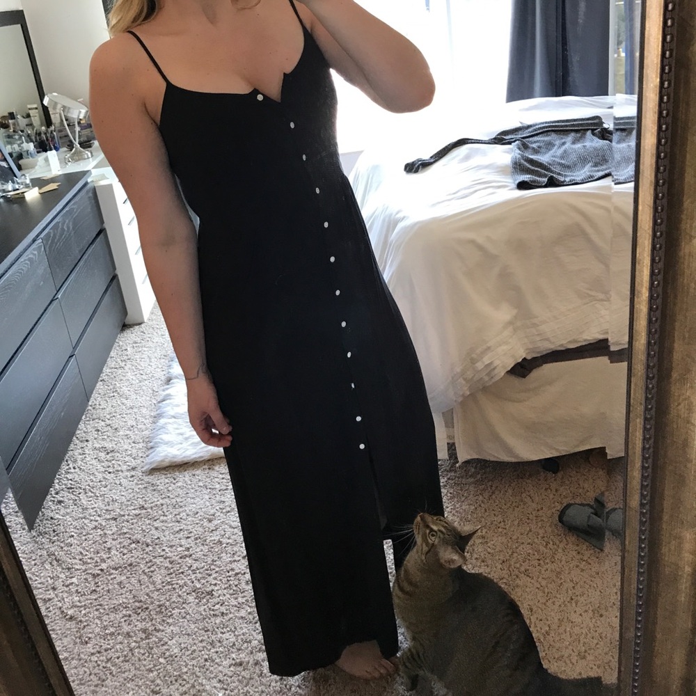 Button down maxi dress