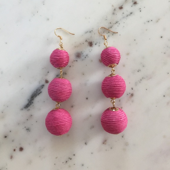 "Libby" Earrings || Hot Pink Bon Bon - Picture 2 of 8