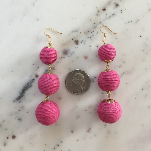 "Libby" Earrings || Hot Pink Bon Bon - Picture 3 of 8