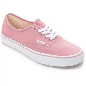 Pink vans tennis shoes