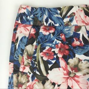 J Crew floral stretch shorts size 2