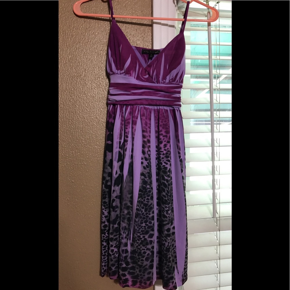 Purple leopard dress