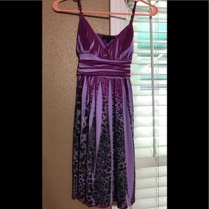 Purple leopard dress