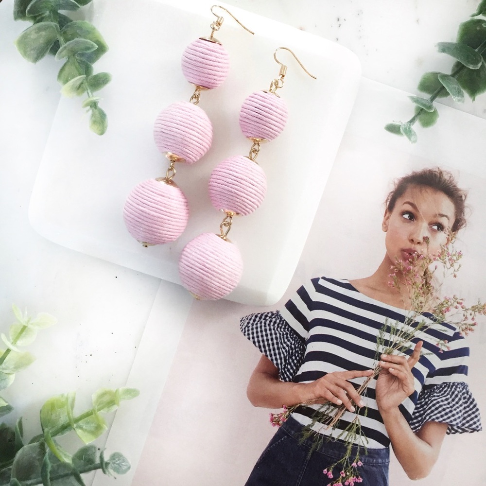 "Libby" Earrings || Light Pink Bon Bon
