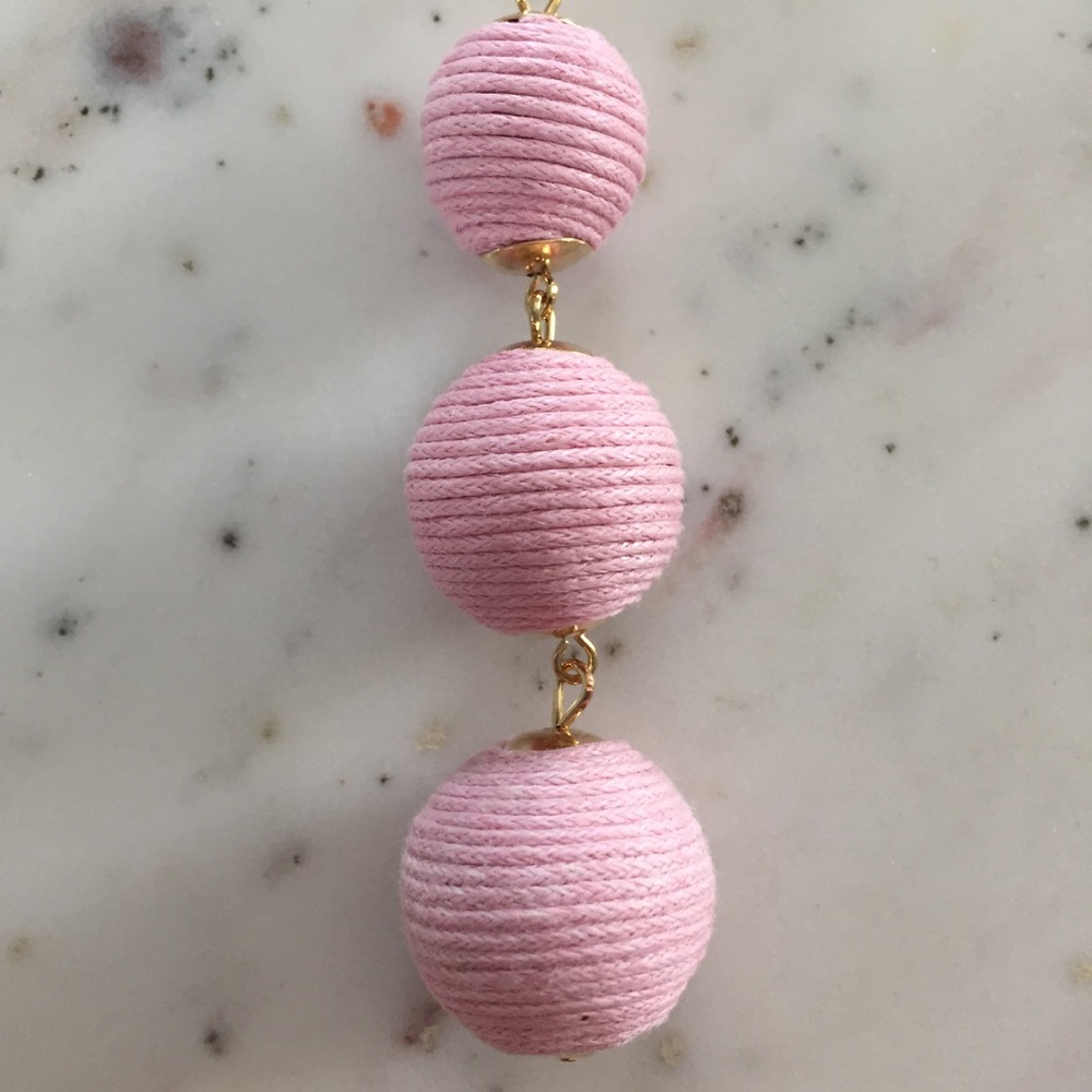 "Libby" Earrings || Light Pink Bon Bon - Picture 5 of 8