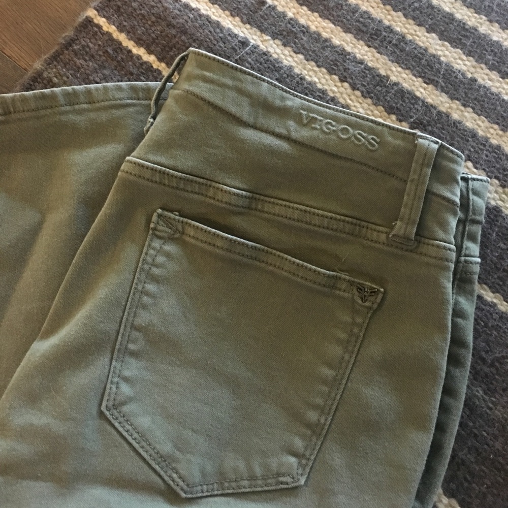 Green Cargo Jeggings