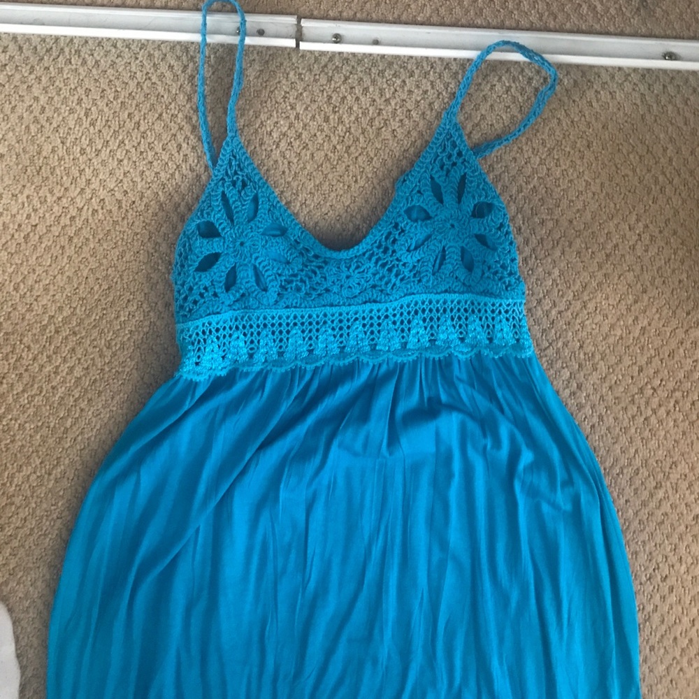 Blue maxi dress