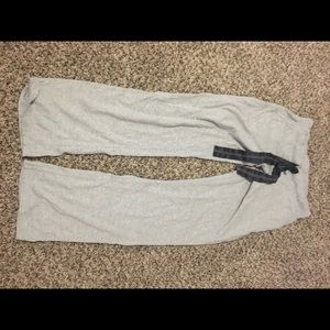 Grey lounge pants w/ tie