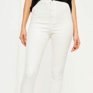 MISSGUIDED brand new white denim