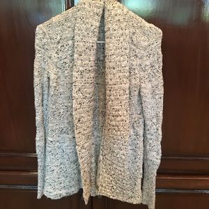 BB Dakota Cardigan Size Small Black White & Silver