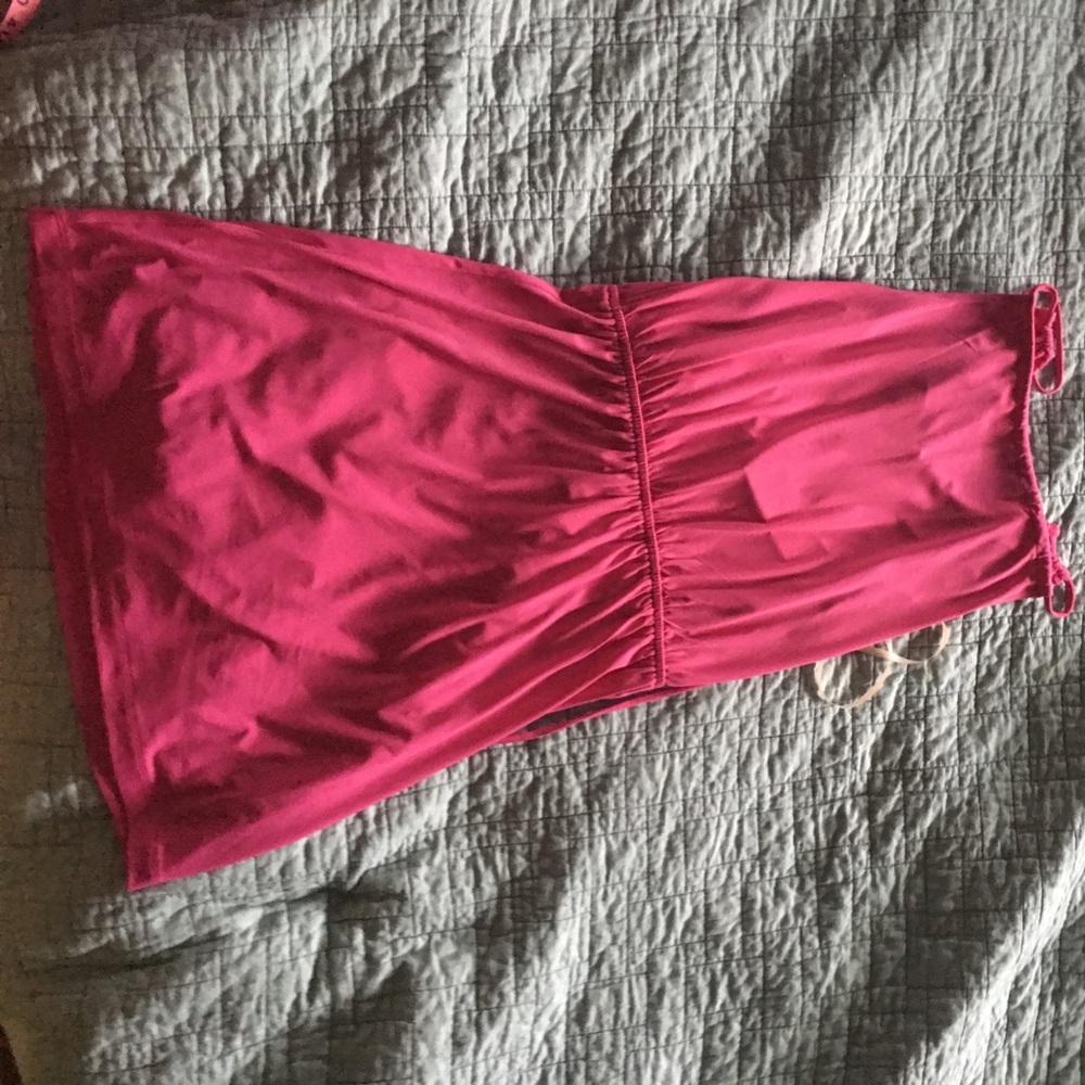 Hot pink dress