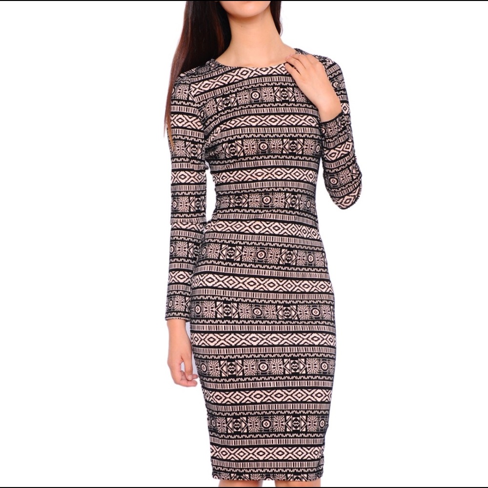 Cotton Knit Long Sleeve Dress ✨HP✨ - Picture 3 of 4