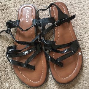 Black Ado Strap Sandal