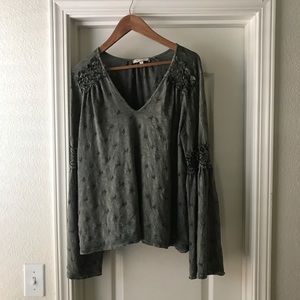 Anthropologie Eri & Ali Calvie Eyelet Top