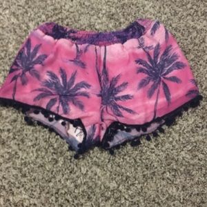 Pink & Purple Tassle Shorts
