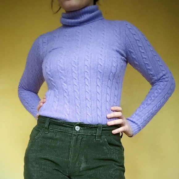periwinkle turtleneck