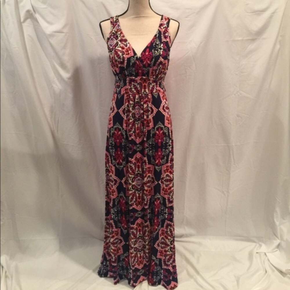 Loveappella Lauryn knot maxi dress XS