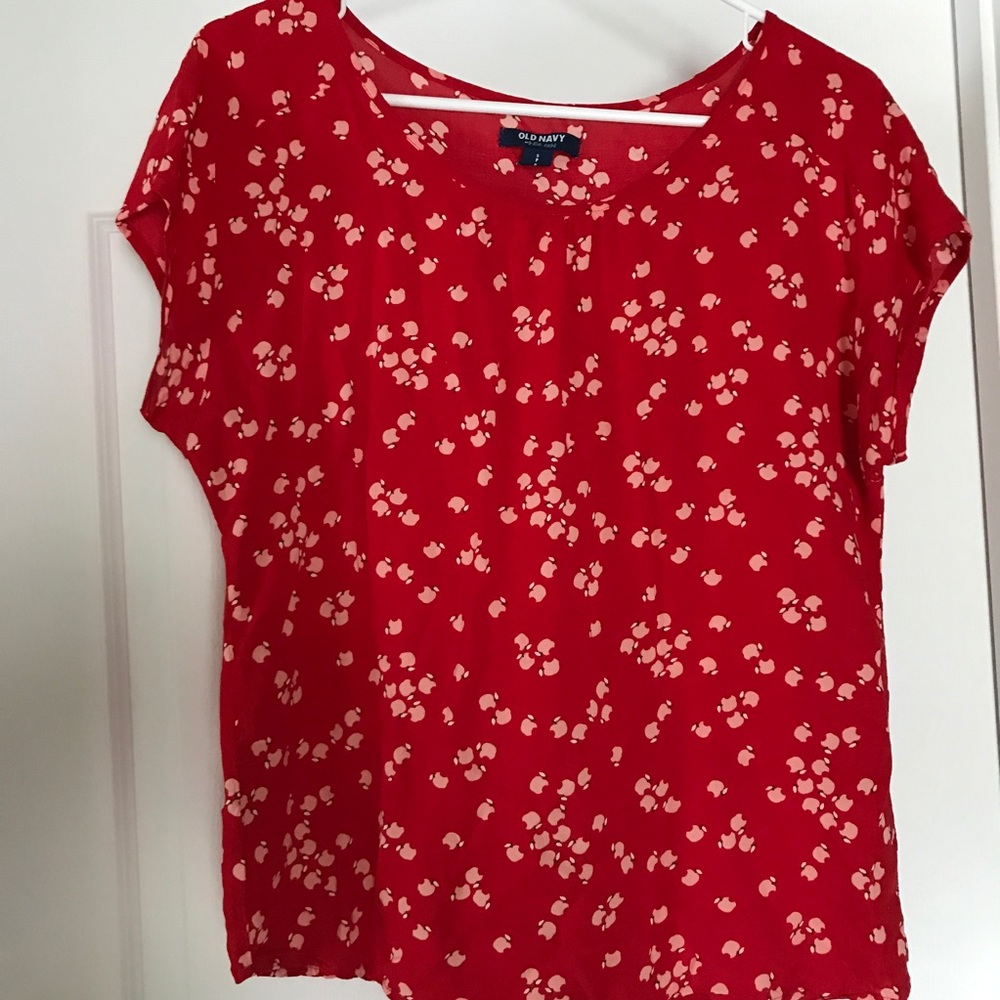 Red old navy blouse