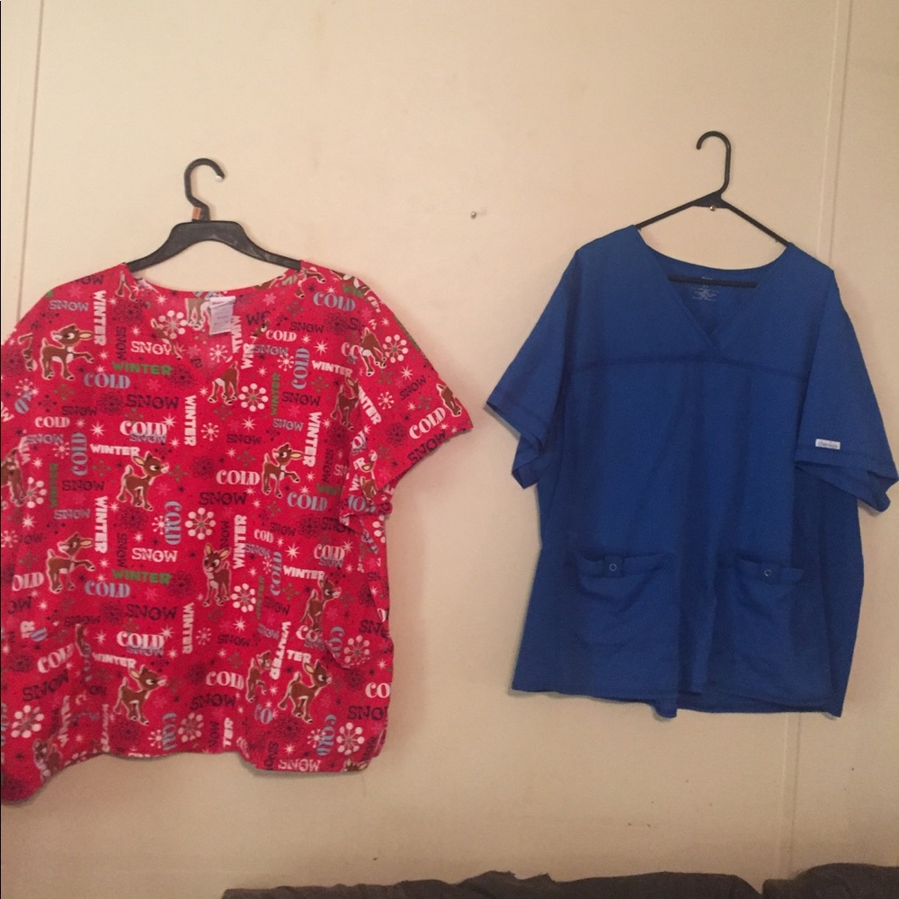 Scrub bundle 3X- Christmas Rudolph is so cute!