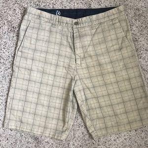 Volcom plaid shorts