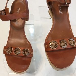 Coldwater Creek Leather Wedges