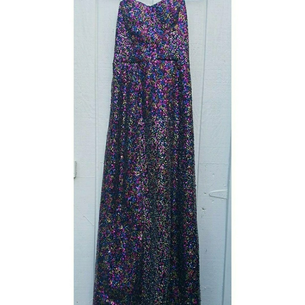 Multi-color Sparkle Gown - Sequins Size 3