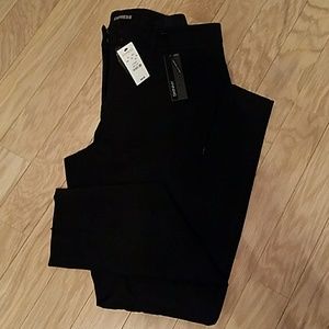 Express Black Skinny Short Inseam Pants