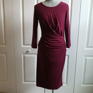 Ann Taylor Dress in Burgundy