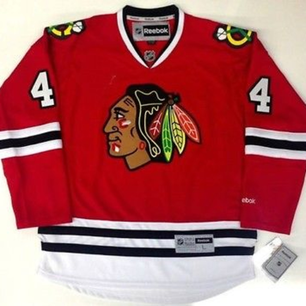 NIKLAS HJALMARSSON CHICAGO BLACKHAWKS RBK JERSEY