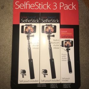 3 pack of selfie sticks