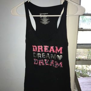 Black dream logo tank top