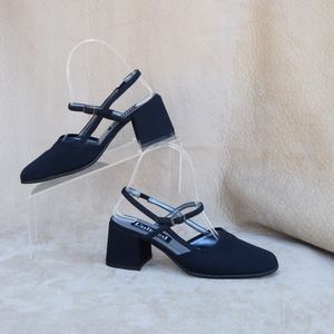 "UNLISTED" BY KENNETH COLE Black Ankle Strap Heels