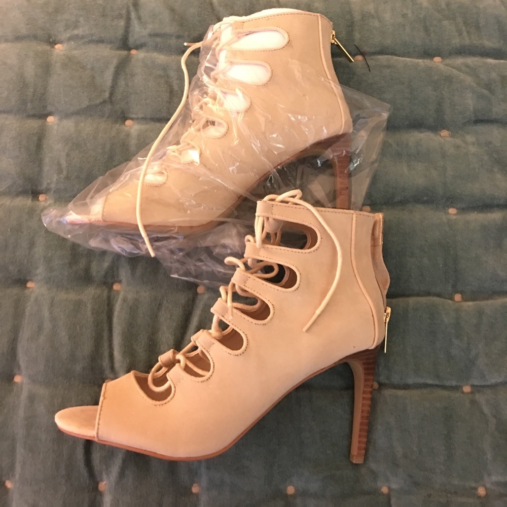 New lace up heels