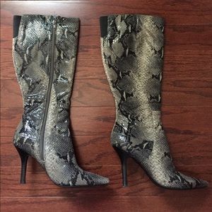 Nine West Tall Snakeskin Boots