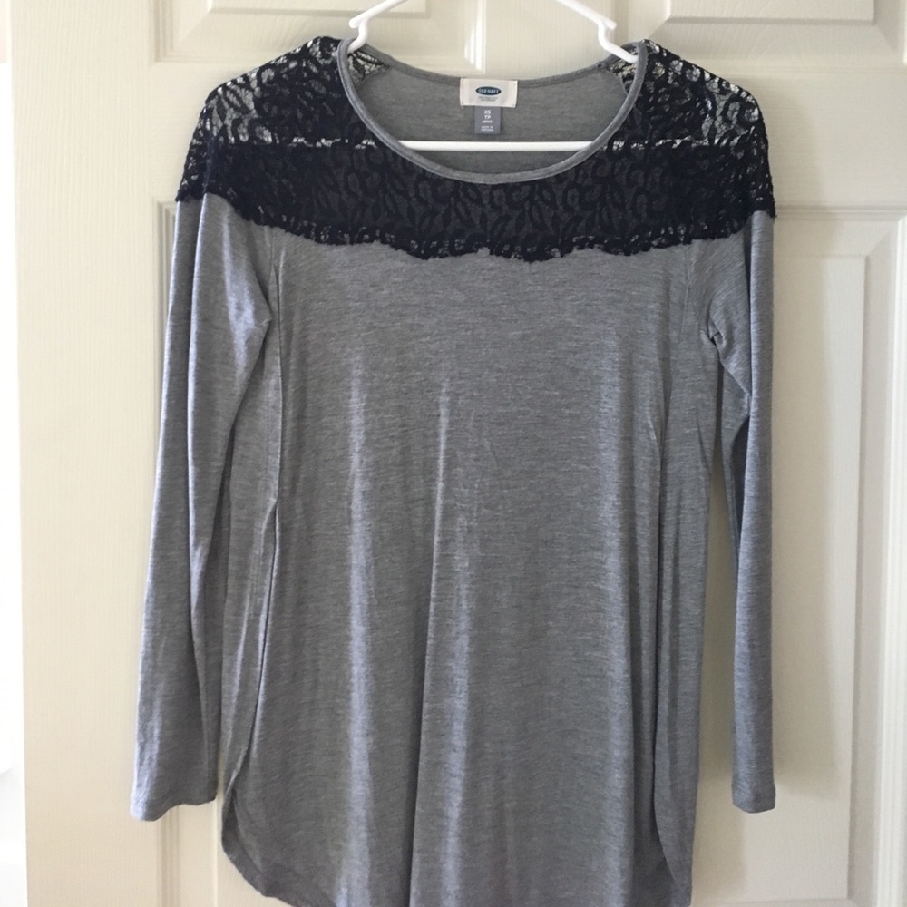 Beautiful grey lace shirt