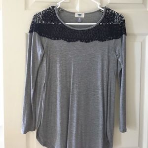 Beautiful grey lace shirt
