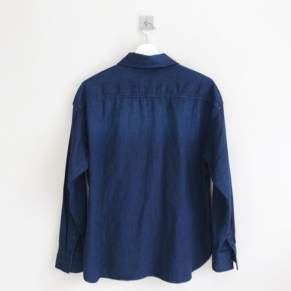 Vince Denim Button Down Shirt - Picture 3 of 8