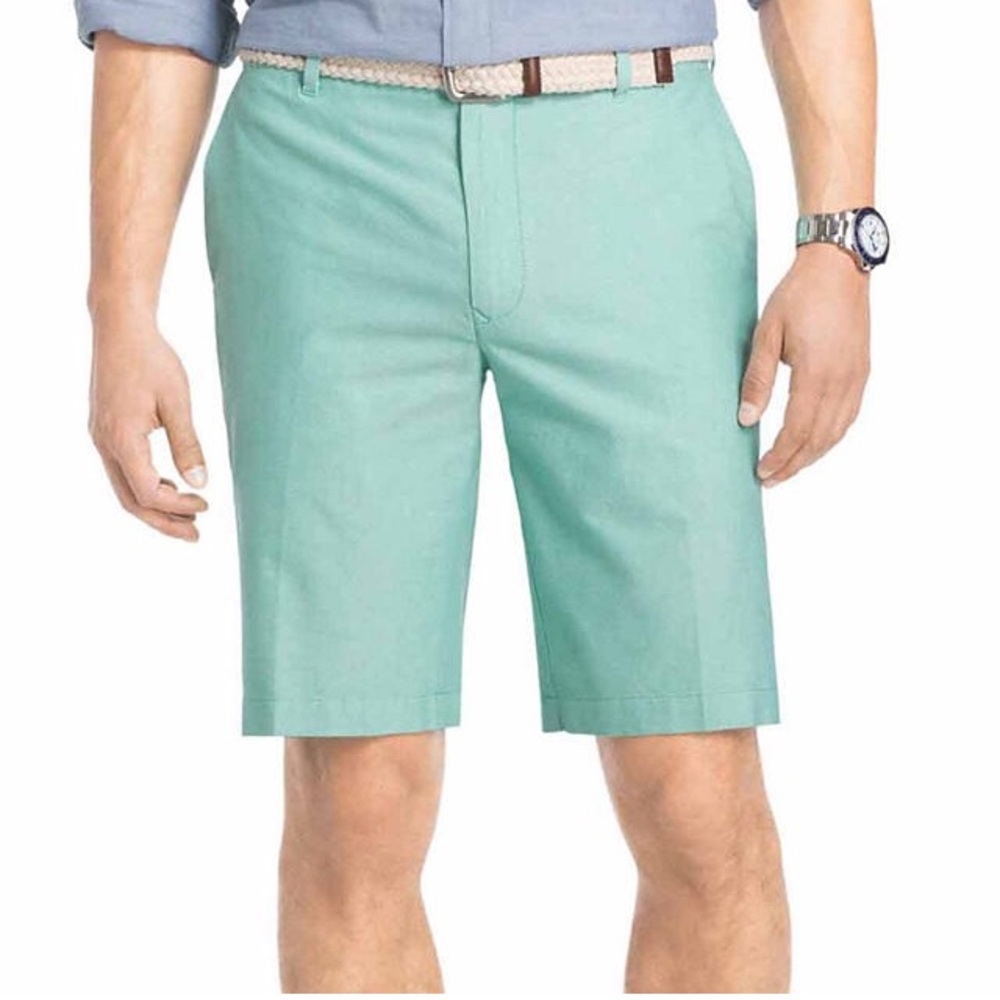 Men's flat front Oxford Shorts